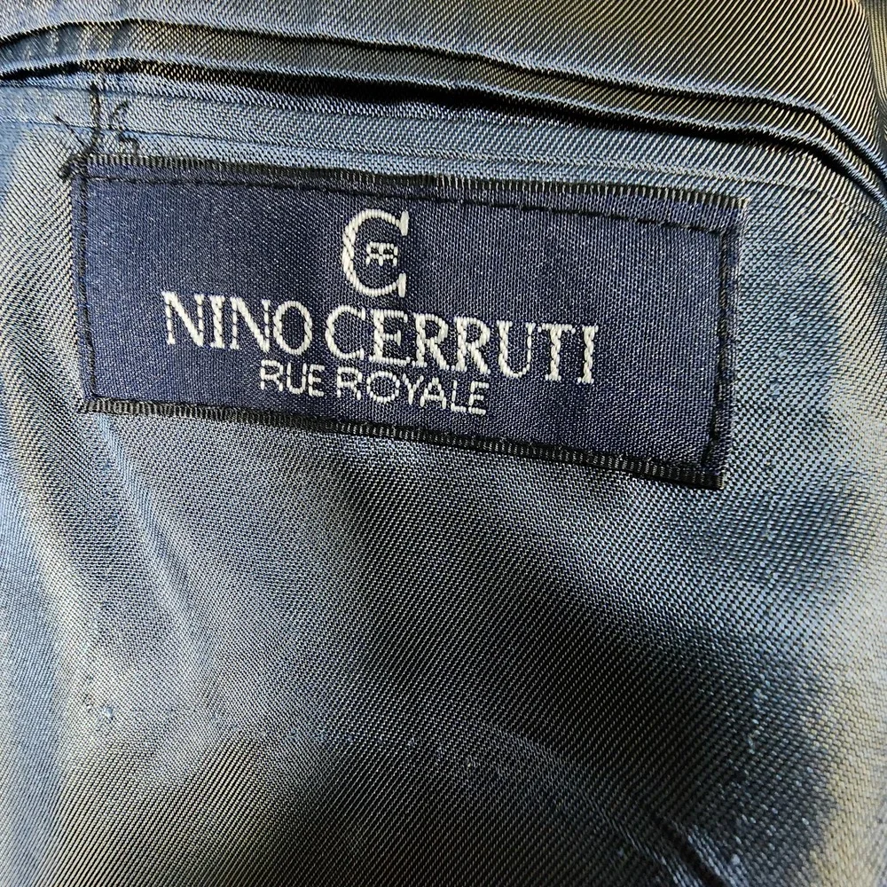 NWT‎ USA Soccer Embroidered Nino Cerruti Double Breasted Wool Blazer Navy 42S